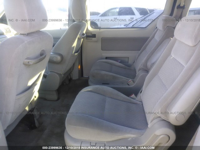 2FMZA52285BA85171 - 2005 FORD FREESTAR SEL WHITE photo 8