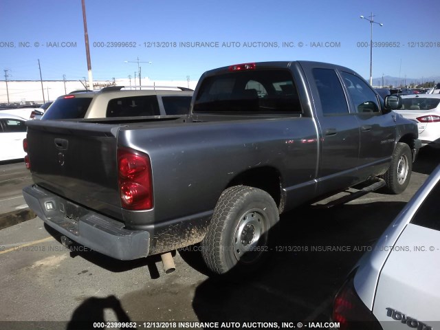 1D7HA18KX7J633014 - 2007 DODGE RAM 1500 ST GRAY photo 4