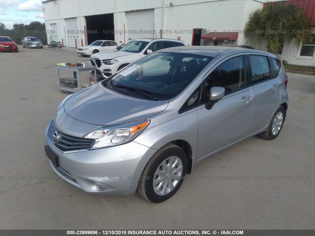 3N1CE2CP6GL385938 - 2016 NISSAN VERSA NOTE S/S PLUS/SV/SL/SR SILVER photo 2