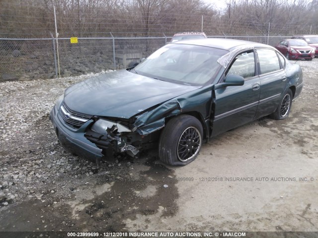 2G1WF52E4Y9371445 - 2000 CHEVROLET IMPALA GREEN photo 6