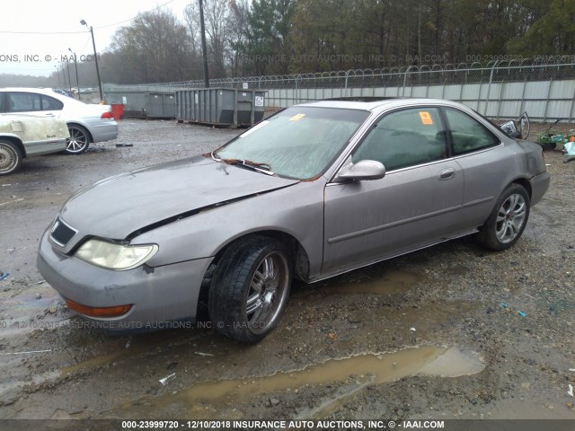 19UYA1250VL021565 - 1997 ACURA 2.2CL GRAY photo 2