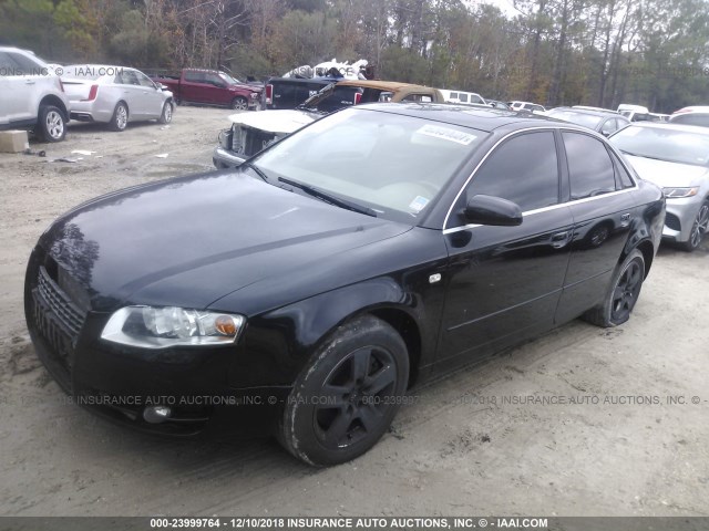 WAUAF78E76A093742 - 2006 AUDI A4 2/TURBO BLACK photo 2