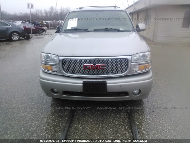 1GKFK66U95J145612 - 2005 GMC YUKON XL DENALI SILVER photo 6