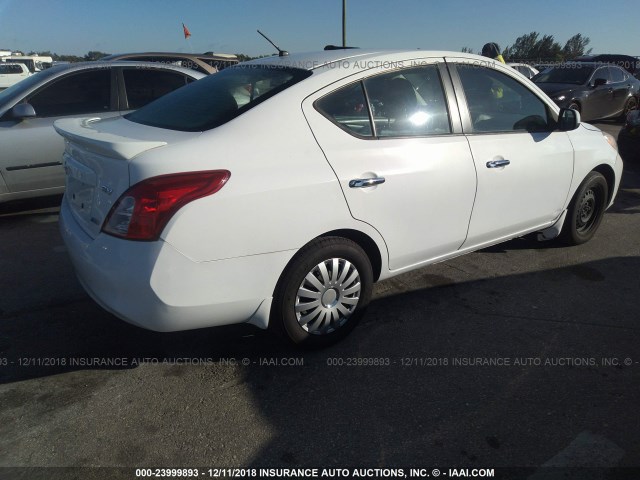 3N1CN7AP2DL864840 - 2013 NISSAN VERSA S/S PLUS/SV/SL WHITE photo 4