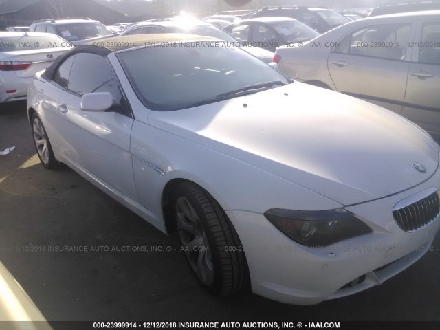 WBAEK73405B323710 - 2005 BMW 645 CI AUTOMATIC WHITE photo 1