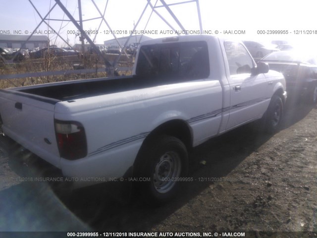 1FTYR10U23TA06208 - 2003 FORD RANGER WHITE photo 4