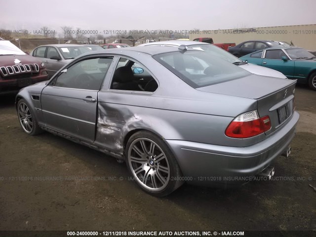 WBSBL93434PN55257 - 2004 BMW M3 SILVER photo 3