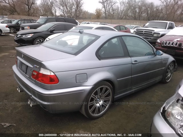 WBSBL93434PN55257 - 2004 BMW M3 SILVER photo 4