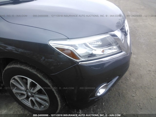 5N1AR2MM6DC673071 - 2013 NISSAN PATHFINDER S/SV/SL/PLATINUM BLUE photo 6