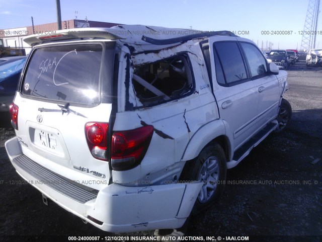 5TDBT48A06S272901 - 2006 TOYOTA SEQUOIA LIMITED WHITE photo 6