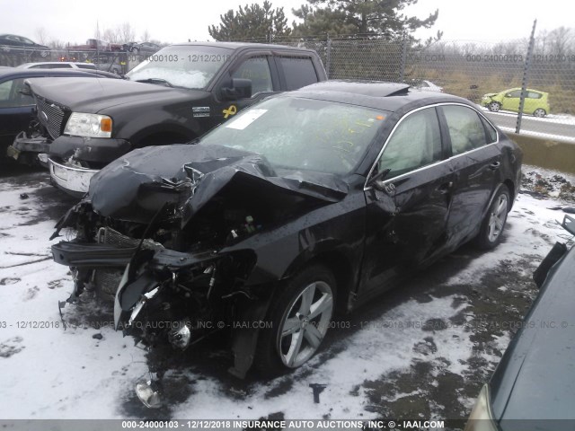 1VWBH7A31DC133998 - 2013 VOLKSWAGEN PASSAT SE BLACK photo 2