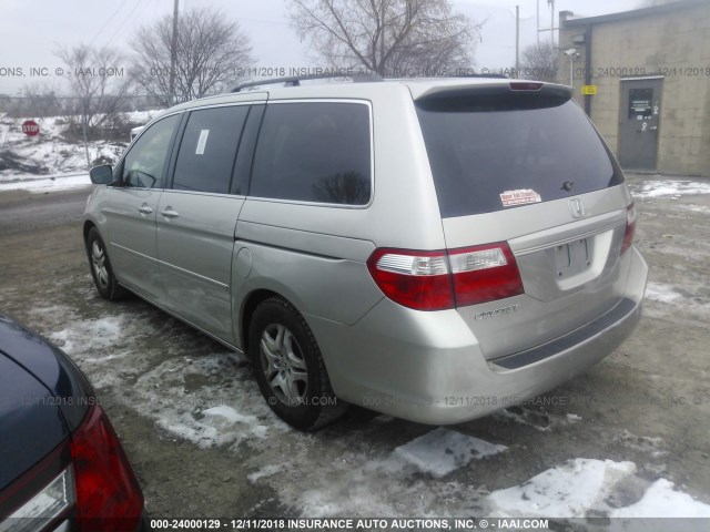 5FNRL38606B431067 - 2006 HONDA ODYSSEY EXL SILVER photo 3