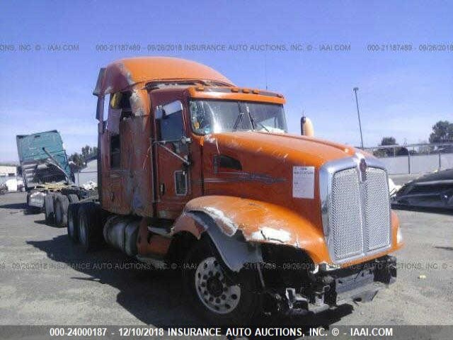 1XKAD49X1CJ302366 - 2012 KENWORTH T660 ORANGE photo 1