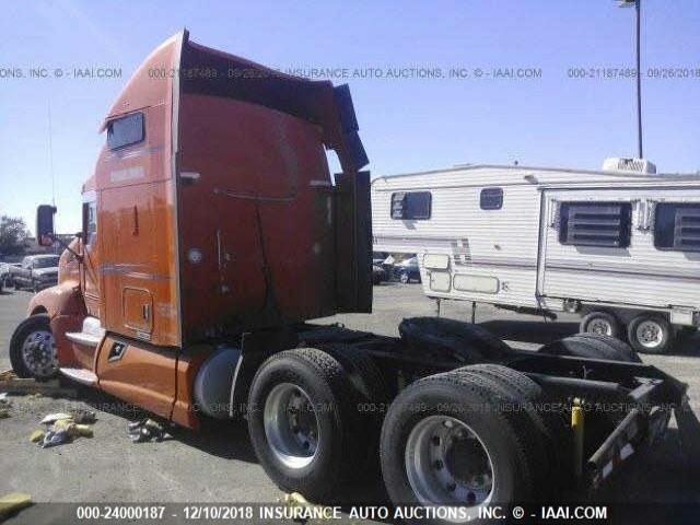 1XKAD49X1CJ302366 - 2012 KENWORTH T660 ORANGE photo 3