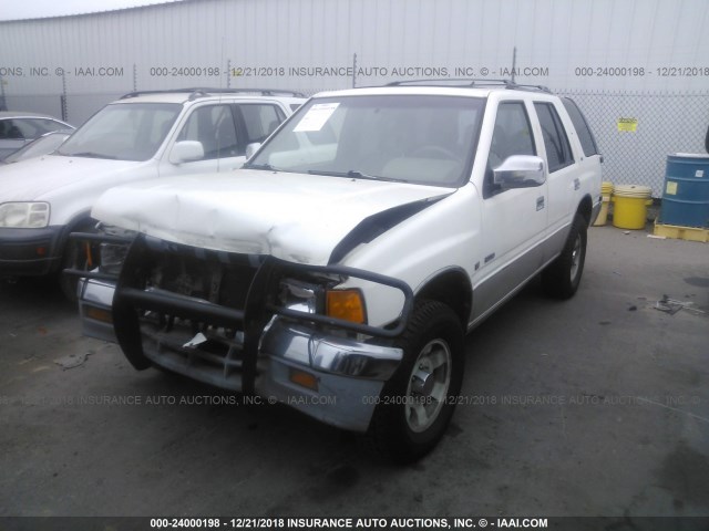 4S2CG58V9S4336610 - 1995 ISUZU RODEO S/LS WHITE photo 2