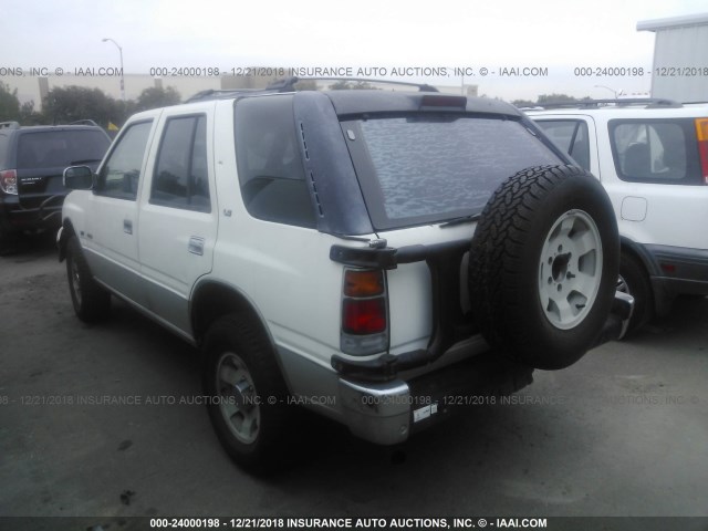 4S2CG58V9S4336610 - 1995 ISUZU RODEO S/LS WHITE photo 3