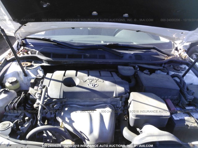 4T4BF3EK9BR098476 - 2011 TOYOTA CAMRY SE/LE/XLE 白色 照片 10