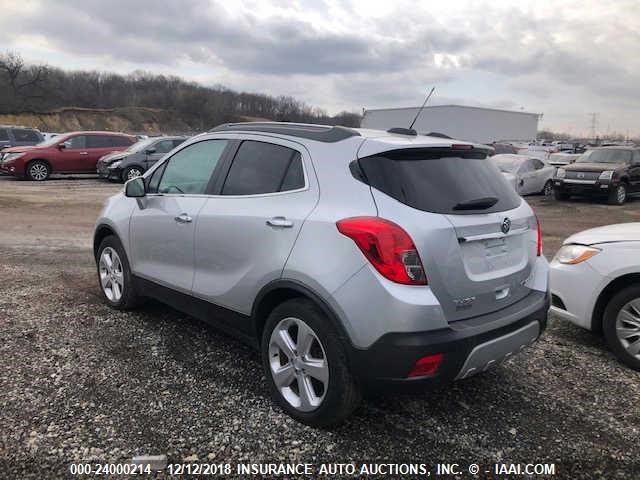 KL4CJBSB8FB180100 - 2015 BUICK ENCORE SILVER photo 3