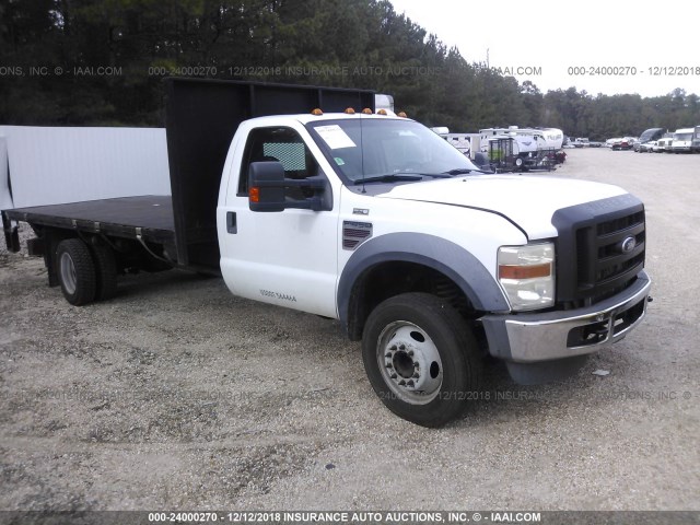 1FDXF46R68ED82765 - 2008 FORD F450 SUPER DUTY WHITE photo 1