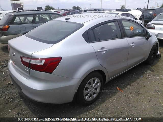 KNADM4A37H6071983 - 2017 KIA RIO LX GRAY photo 4