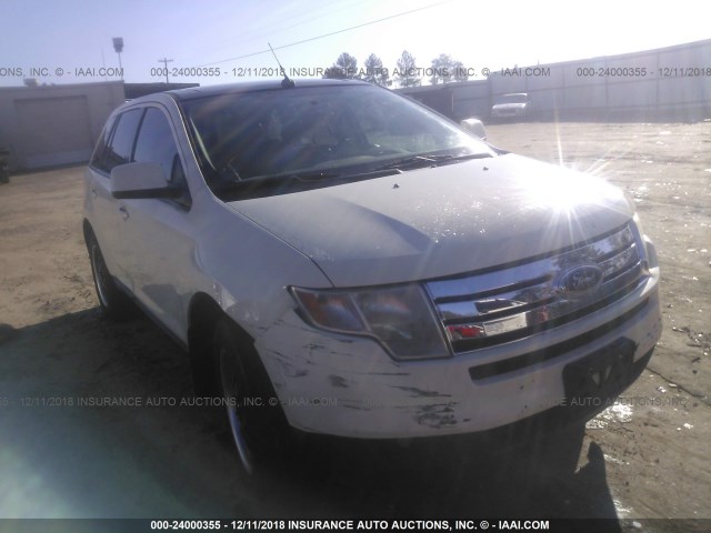 2FMDK38C98BB08926 - 2008 FORD EDGE SEL WHITE photo 1