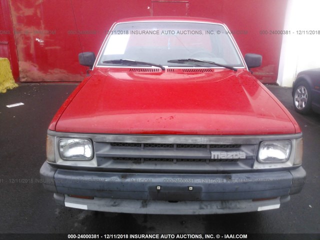 JM2UF1138K0799975 - 1989 MAZDA B2200 SHORT BED RED photo 6