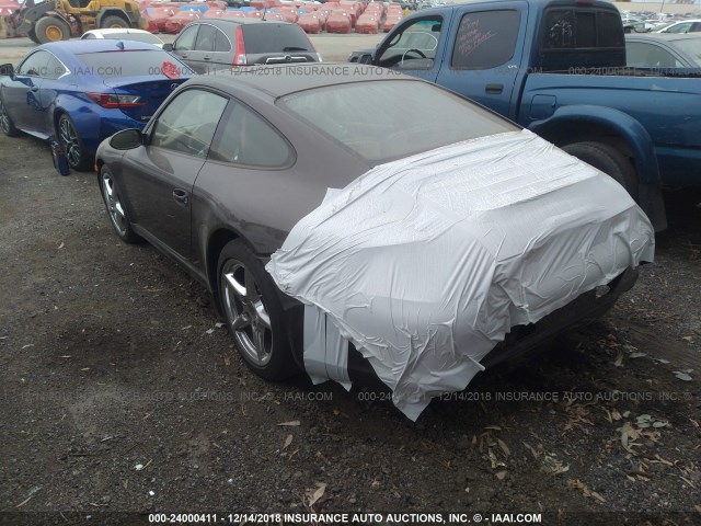 WP0AA29938S711173 - 2008 PORSCHE 911 CARRERA BROWN photo 3