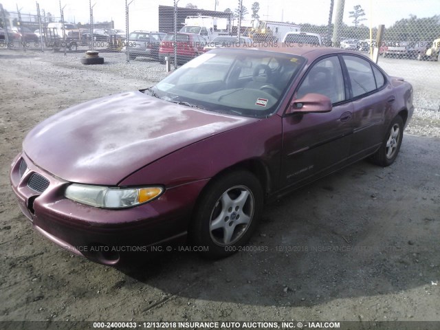 1G2WK52J61F109041 - 2001 PONTIAC GRAND PRIX SE BURGUNDY photo 2