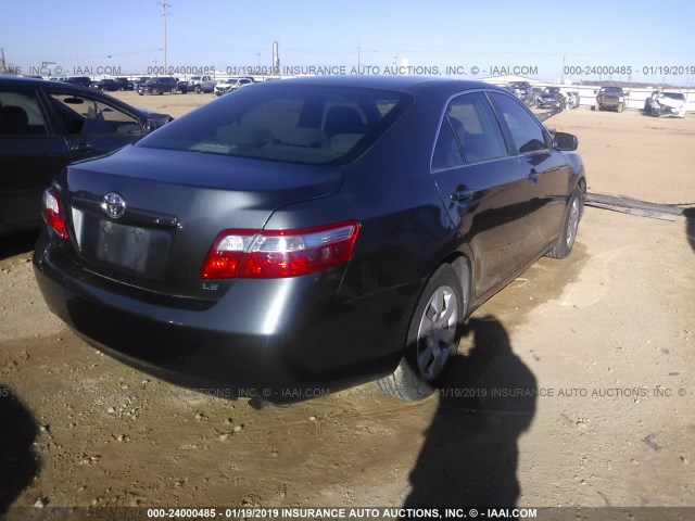 4T1BE46K87U558784 - 2007 TOYOTA CAMRY NEW GENERAT CE/LE/XLE/SE GRAY photo 4