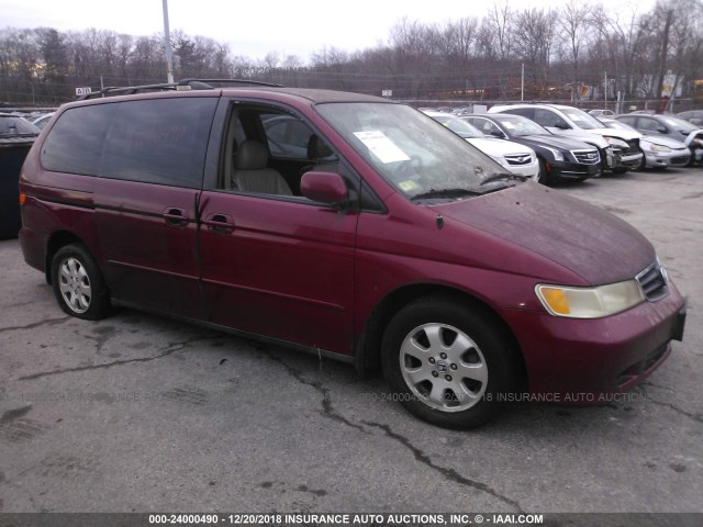 2HKRL18953H000204 - 2003 HONDA ODYSSEY EXL RED photo 1