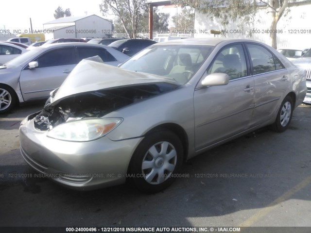 4T1BE32K14U887855 - 2004 TOYOTA CAMRY LE/XLE/SE GOLD photo 2