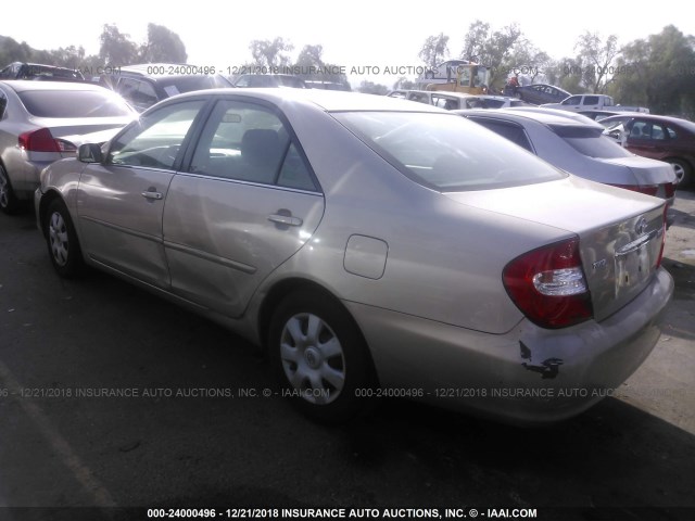 4T1BE32K14U887855 - 2004 TOYOTA CAMRY LE/XLE/SE GOLD photo 3