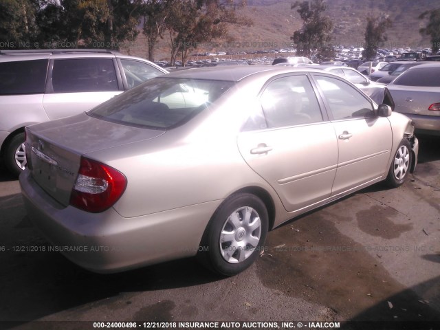 4T1BE32K14U887855 - 2004 TOYOTA CAMRY LE/XLE/SE GOLD photo 4