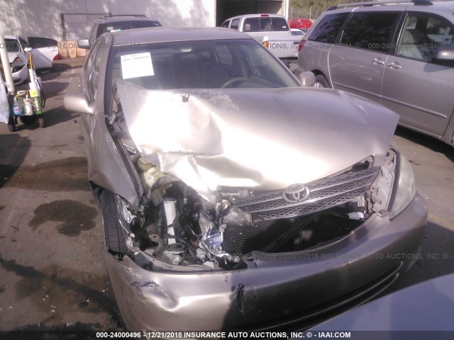 4T1BE32K14U887855 - 2004 TOYOTA CAMRY LE/XLE/SE GOLD photo 6