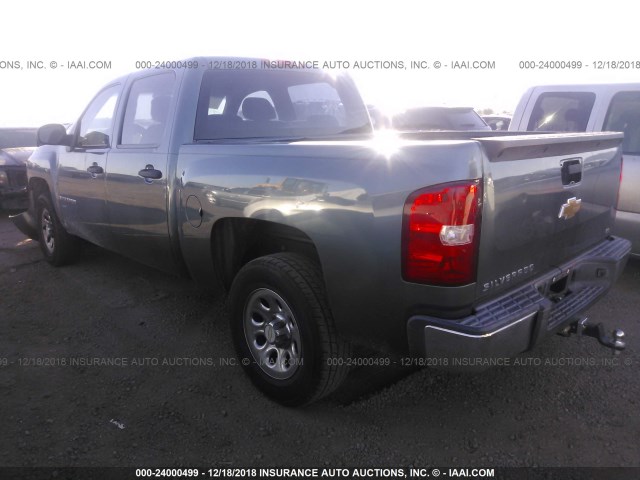 2GCEC13C971633345 - 2007 CHEVROLET SILVERADO C1500 CREW CAB GRAY photo 3