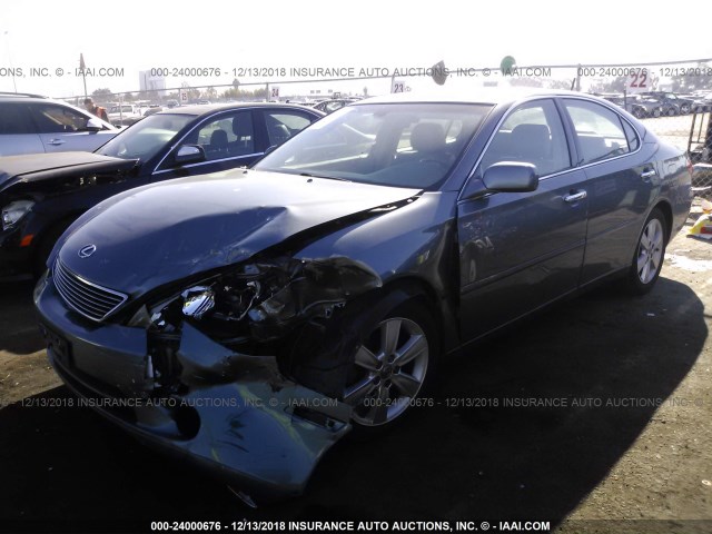 JTHBA30G565154427 - 2006 LEXUS ES 330 GRAY photo 2