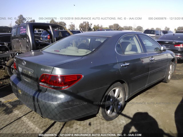 JTHBA30G565154427 - 2006 LEXUS ES 330 GRAY photo 4