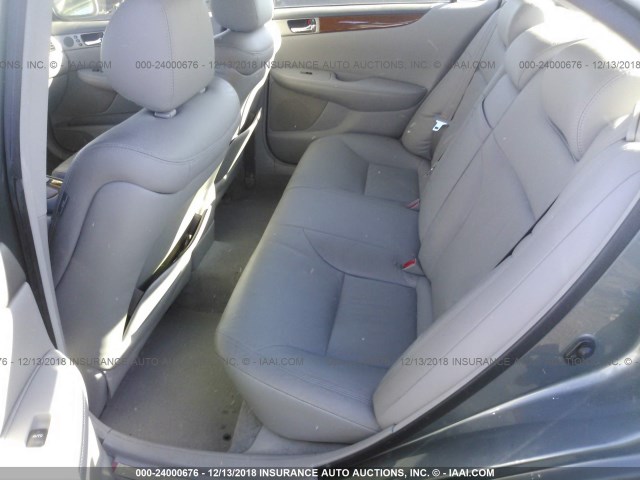 JTHBA30G565154427 - 2006 LEXUS ES 330 GRAY photo 8