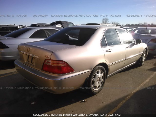 JH4KA9651XC005213 - 1999 ACURA 3.5RL GOLD photo 4