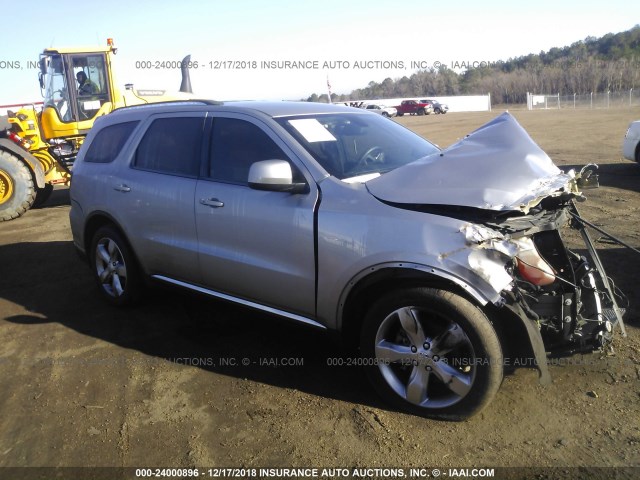 1C4RDHAG7EC313669 - 2014 DODGE DURANGO SXT SILVER photo 1