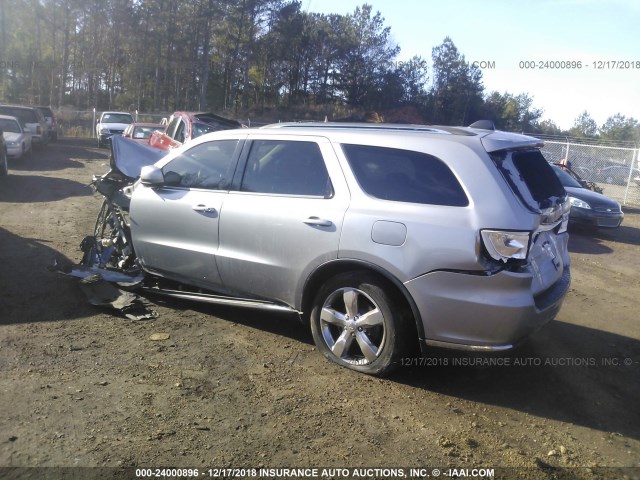 1C4RDHAG7EC313669 - 2014 DODGE DURANGO SXT SILVER photo 3