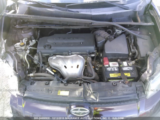 JTLZE4FE8CJ006523 - 2012 TOYOTA SCION XB Бордовый фото 10