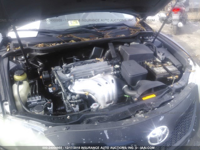 4T1BE46K98U226757 - 2008 TOYOTA CAMRY CE/LE/XLE/SE BLACK photo 10