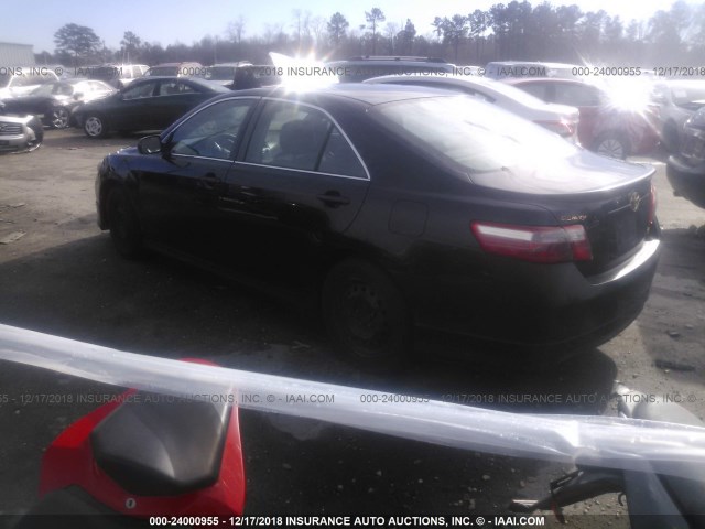 4T1BE46K98U226757 - 2008 TOYOTA CAMRY CE/LE/XLE/SE BLACK photo 3