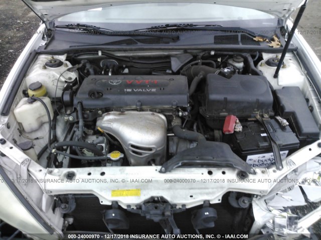 4T1BE32K62U006533 - 2002 TOYOTA CAMRY LE/XLE/SE WHITE photo 10