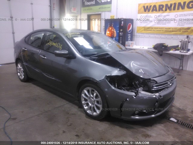 1C3CDFCH5DD134804 - 2013 DODGE DART LIMITED/R/T GRAY photo 1