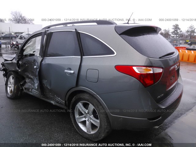 KM8NU13C88U054264 - 2008 HYUNDAI VERACRUZ GLS/SE/LIMITED GRAY photo 3