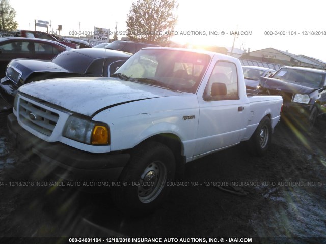 1FTYR10D03PA33108 - 2003 FORD RANGER WHITE photo 2