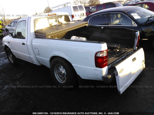 1FTYR10D03PA33108 - 2003 FORD RANGER WHITE photo 3