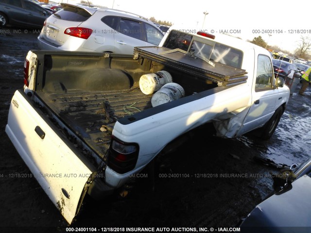 1FTYR10D03PA33108 - 2003 FORD RANGER WHITE photo 4